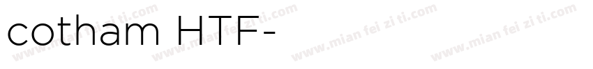 cotham HTF字体转换